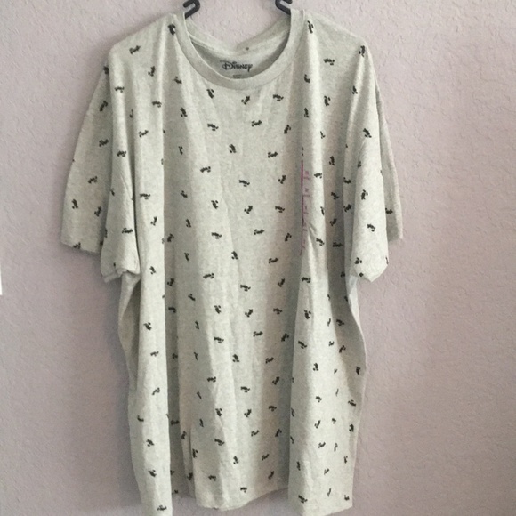 Disney Tops - 🚨Last Chance | Disney Grey Mickey Mouse Shirt 2XL